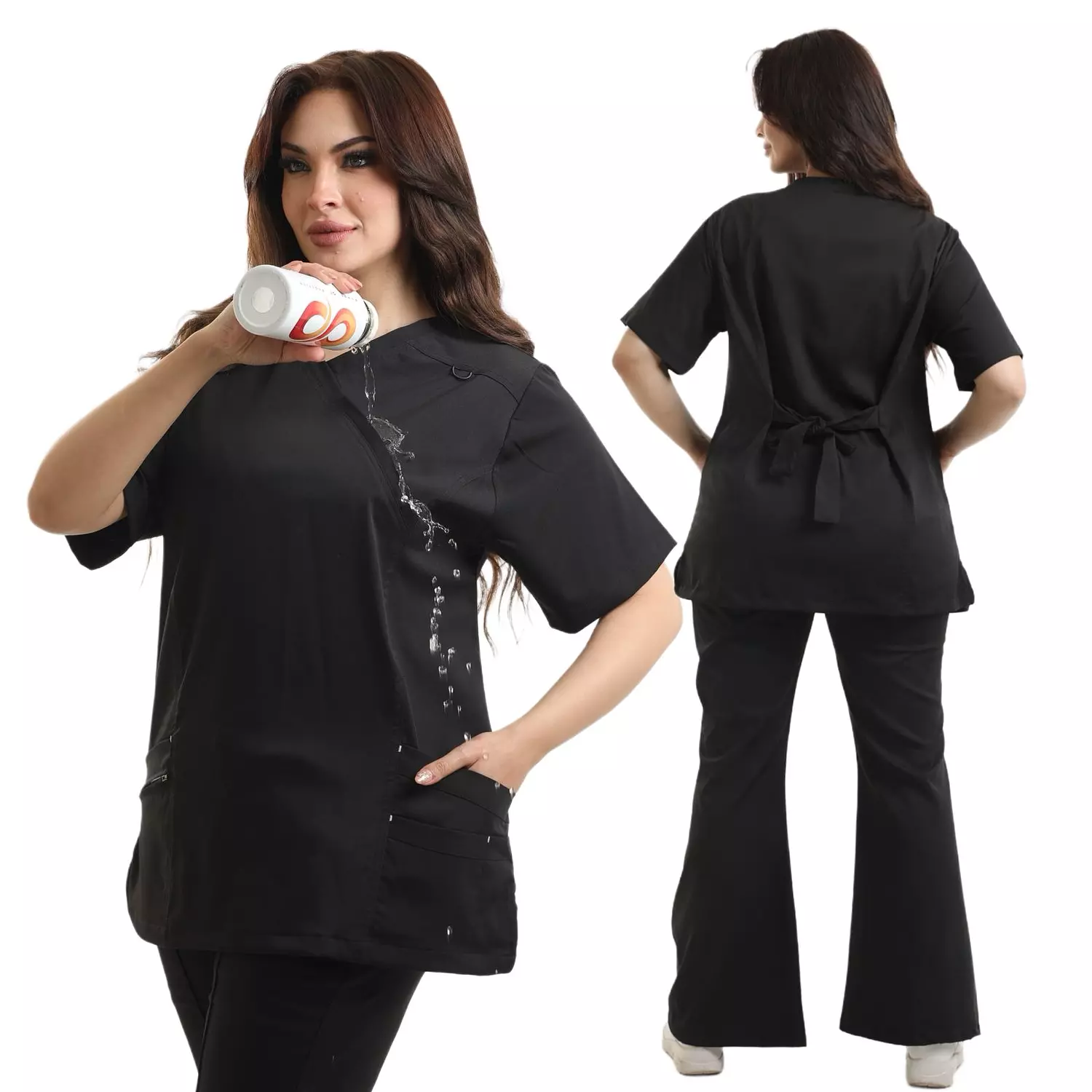 Black New Flexi Scrub image