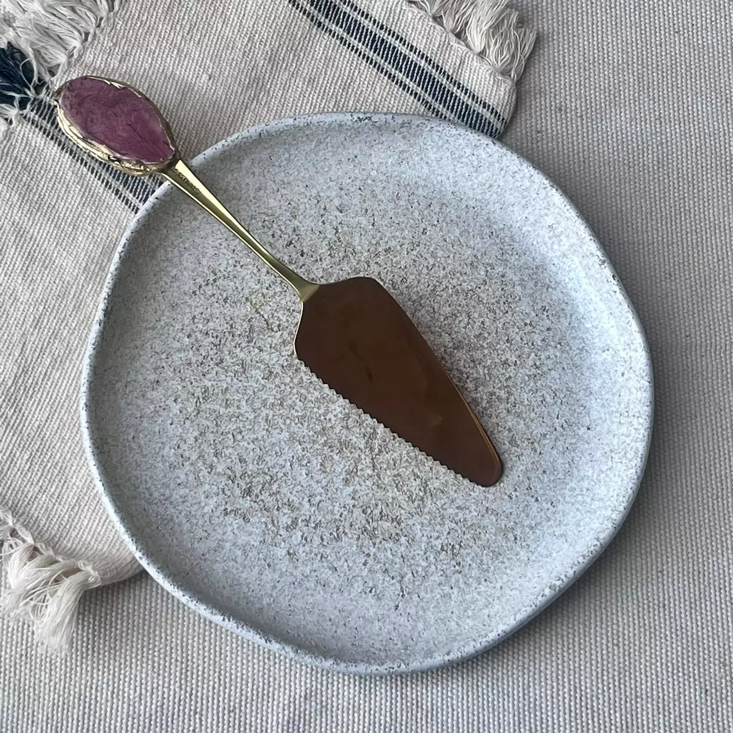 Gold 2 in 1 Cake Knife/Shovel 3