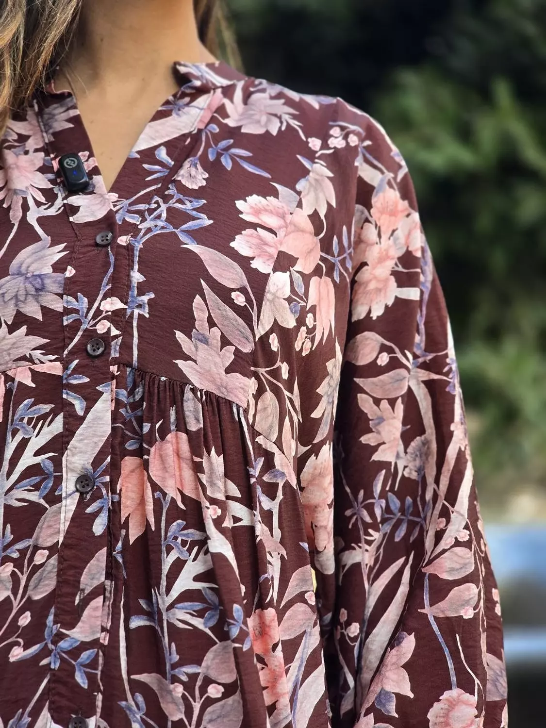 Brown floral dress  3