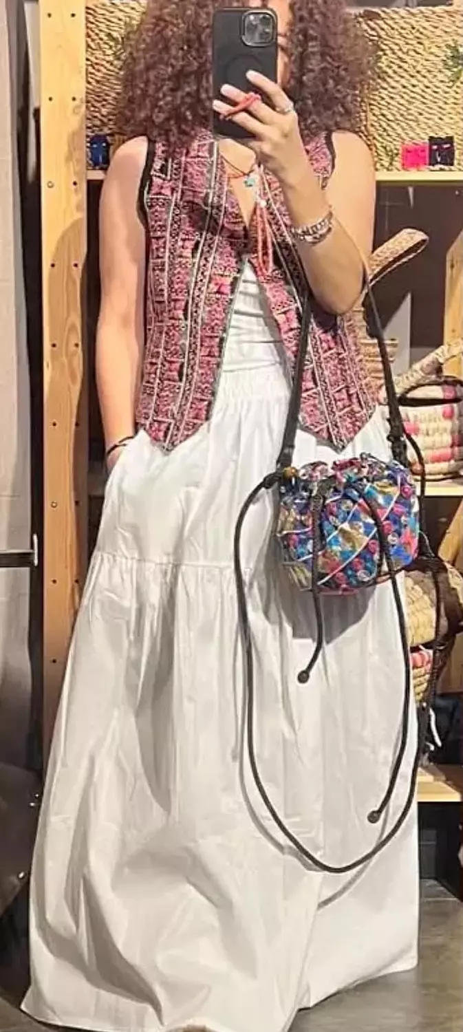Small Indian bucket bag 4