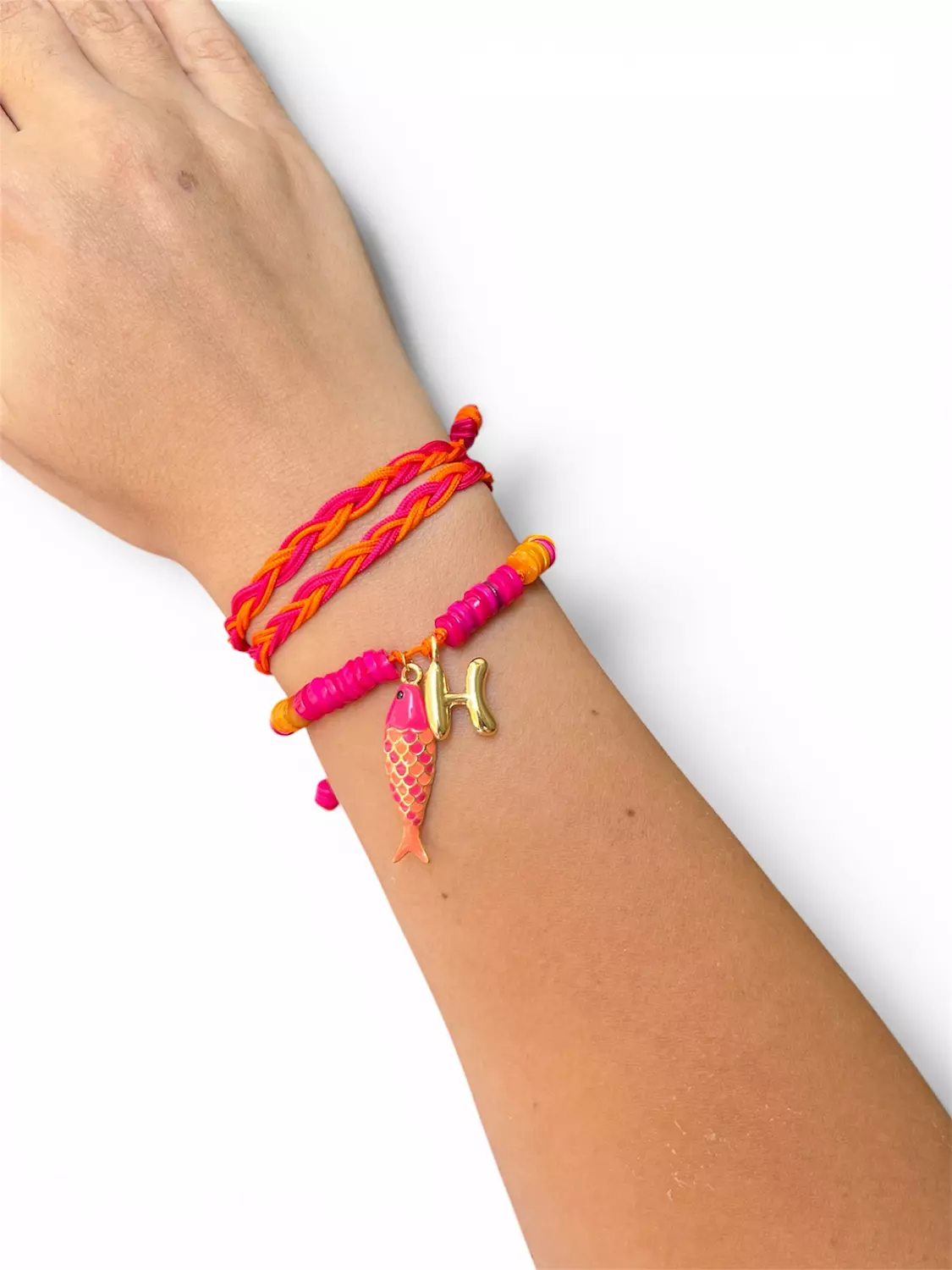 Pinky orange bracelet set 1