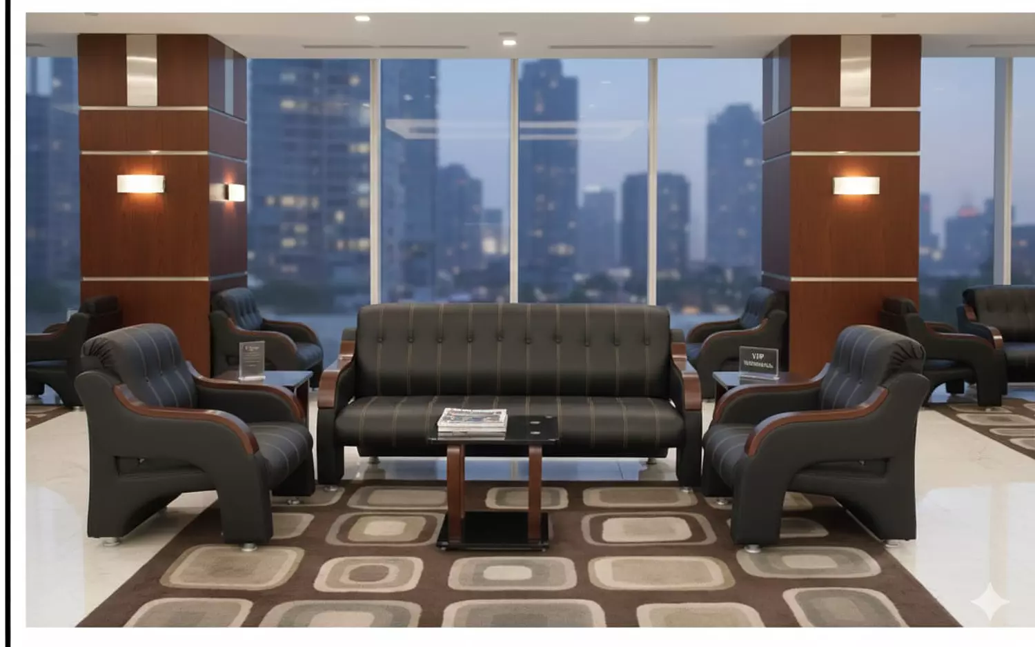 WS1400 m3 انتريه بني جلد 9 غامق