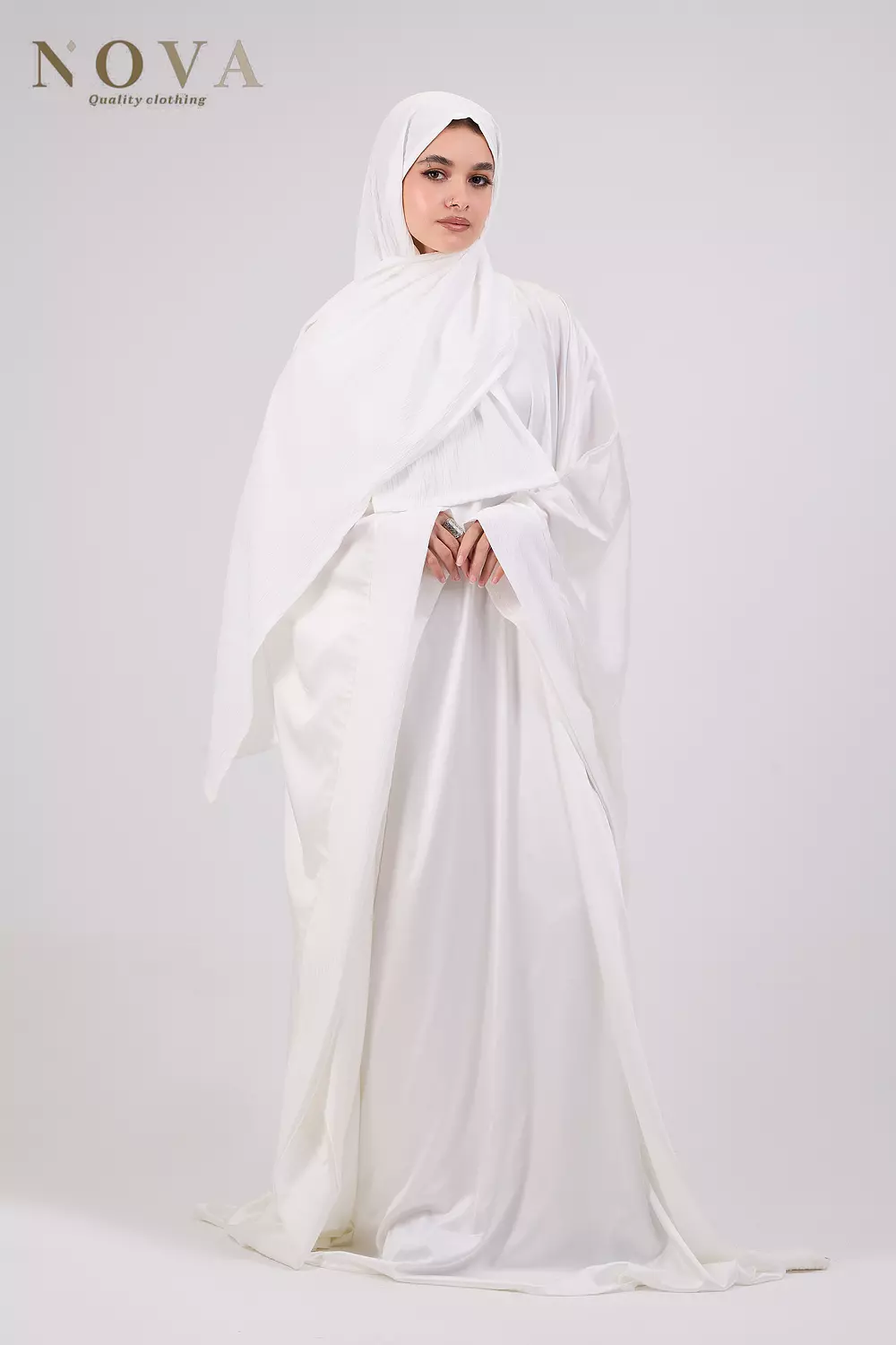 White crush satin  image