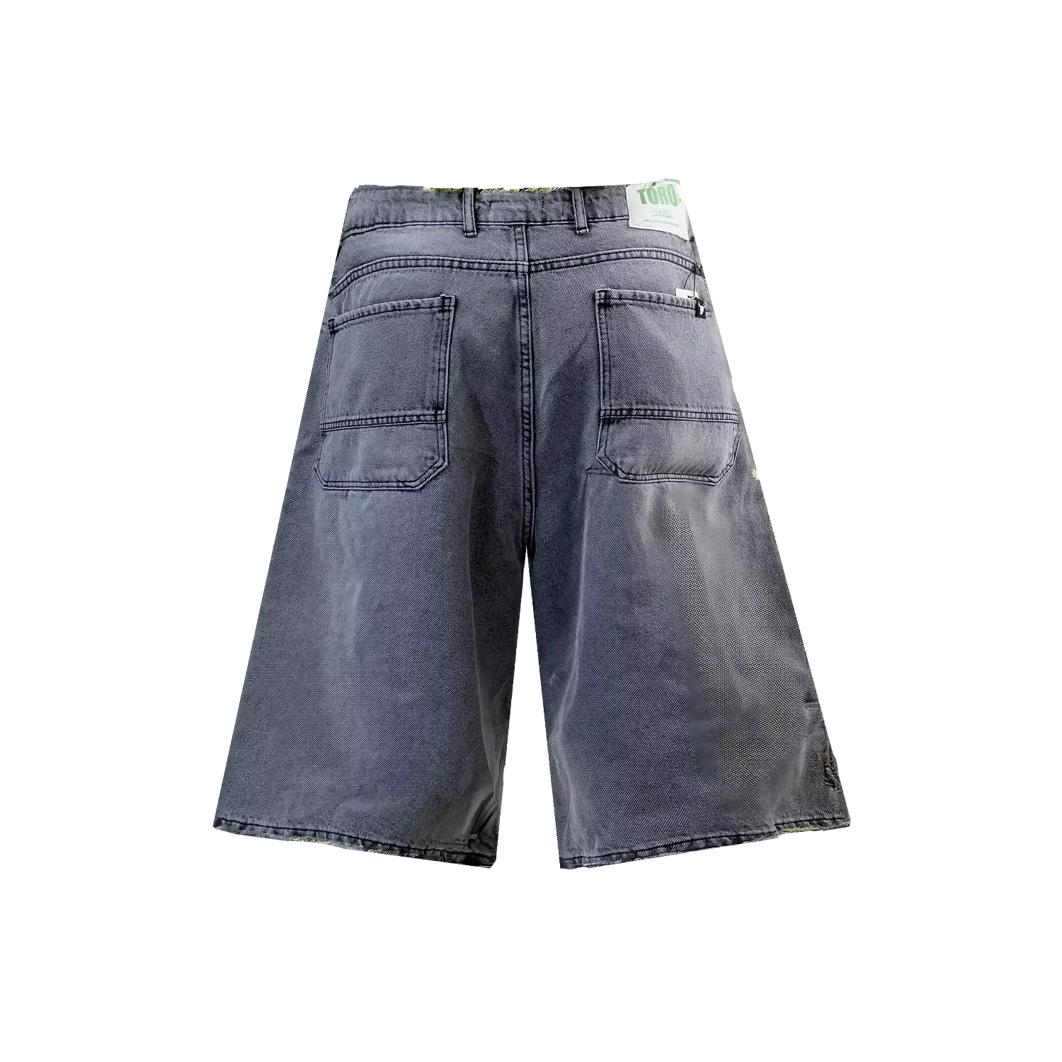 Baggy denim Bermuda jorts 3