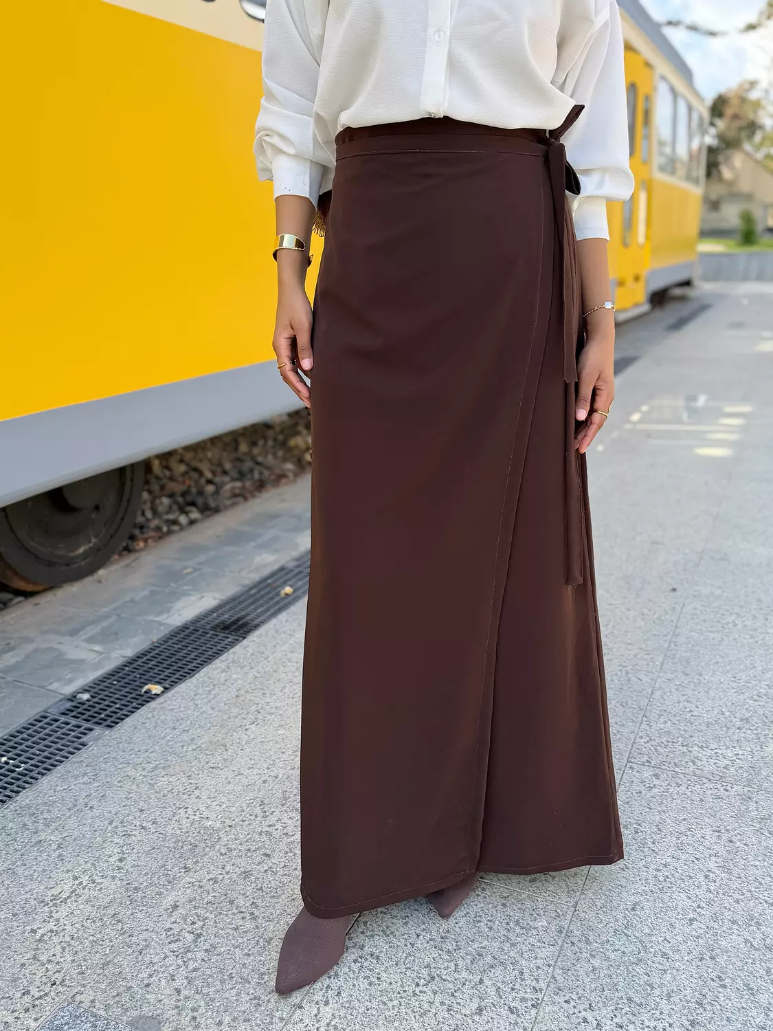 Wrap Maxi Skirt – Elegant Modest Style 3