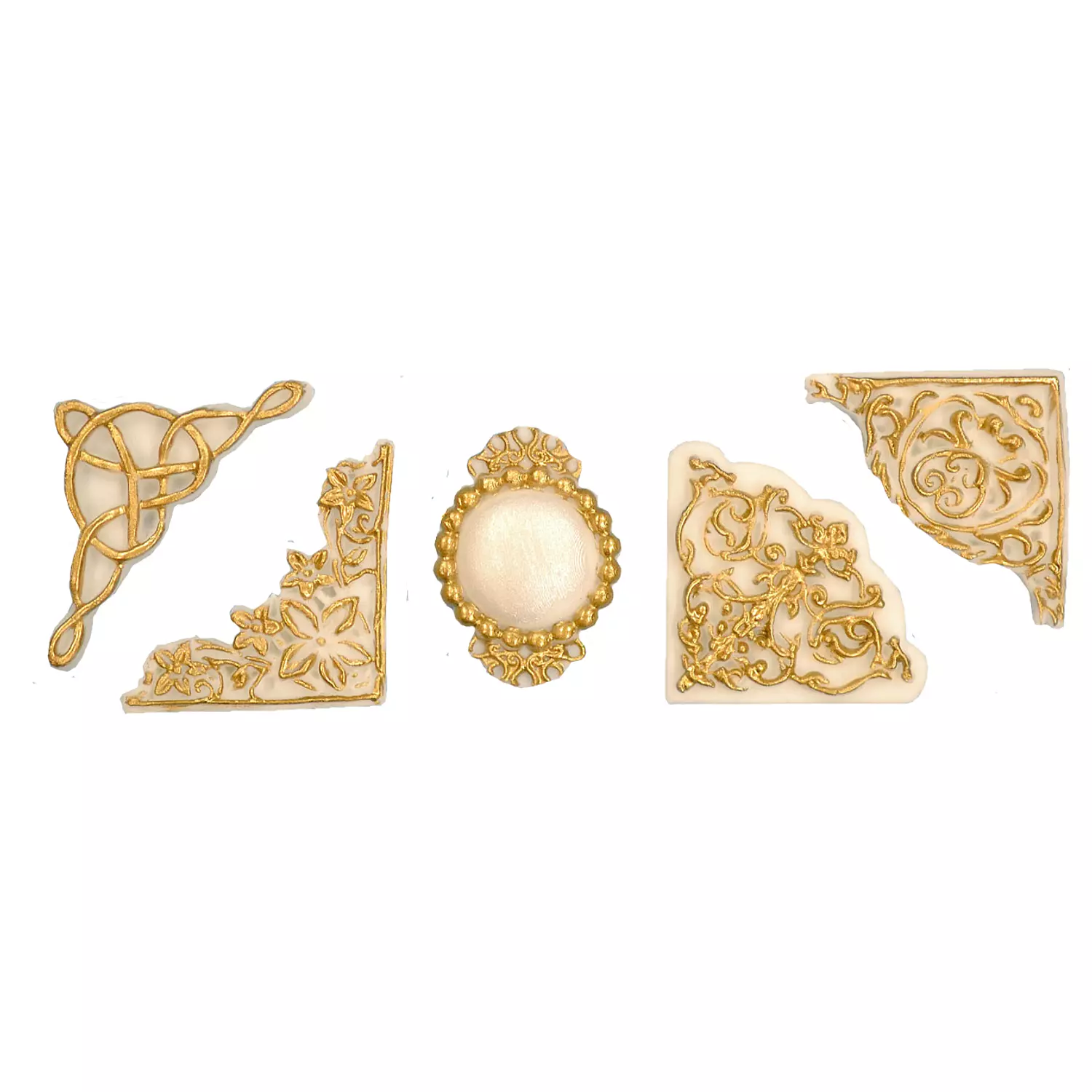 4 Flower border & mirror frame silicone mold  2