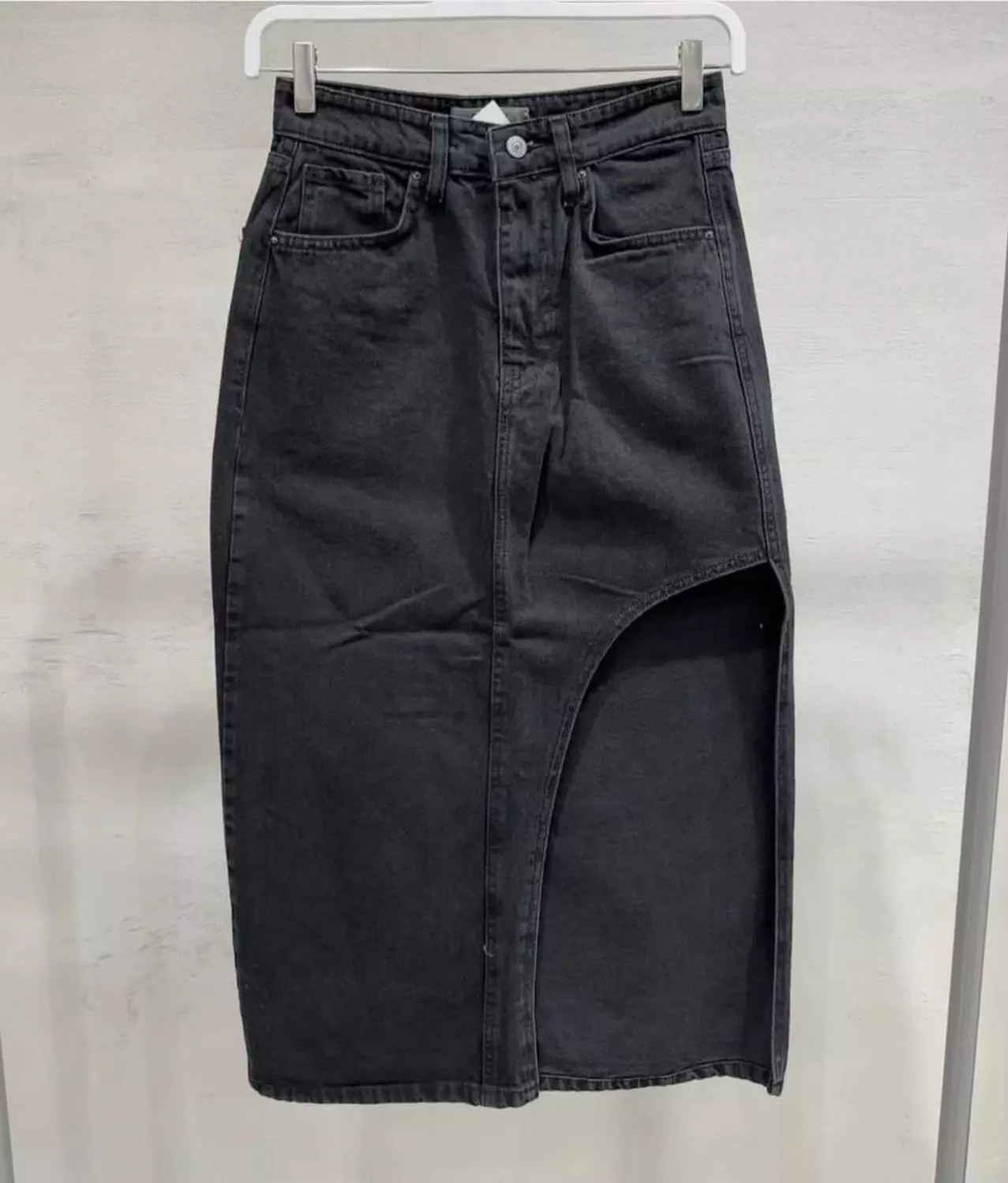 Denim black SkIrt  image