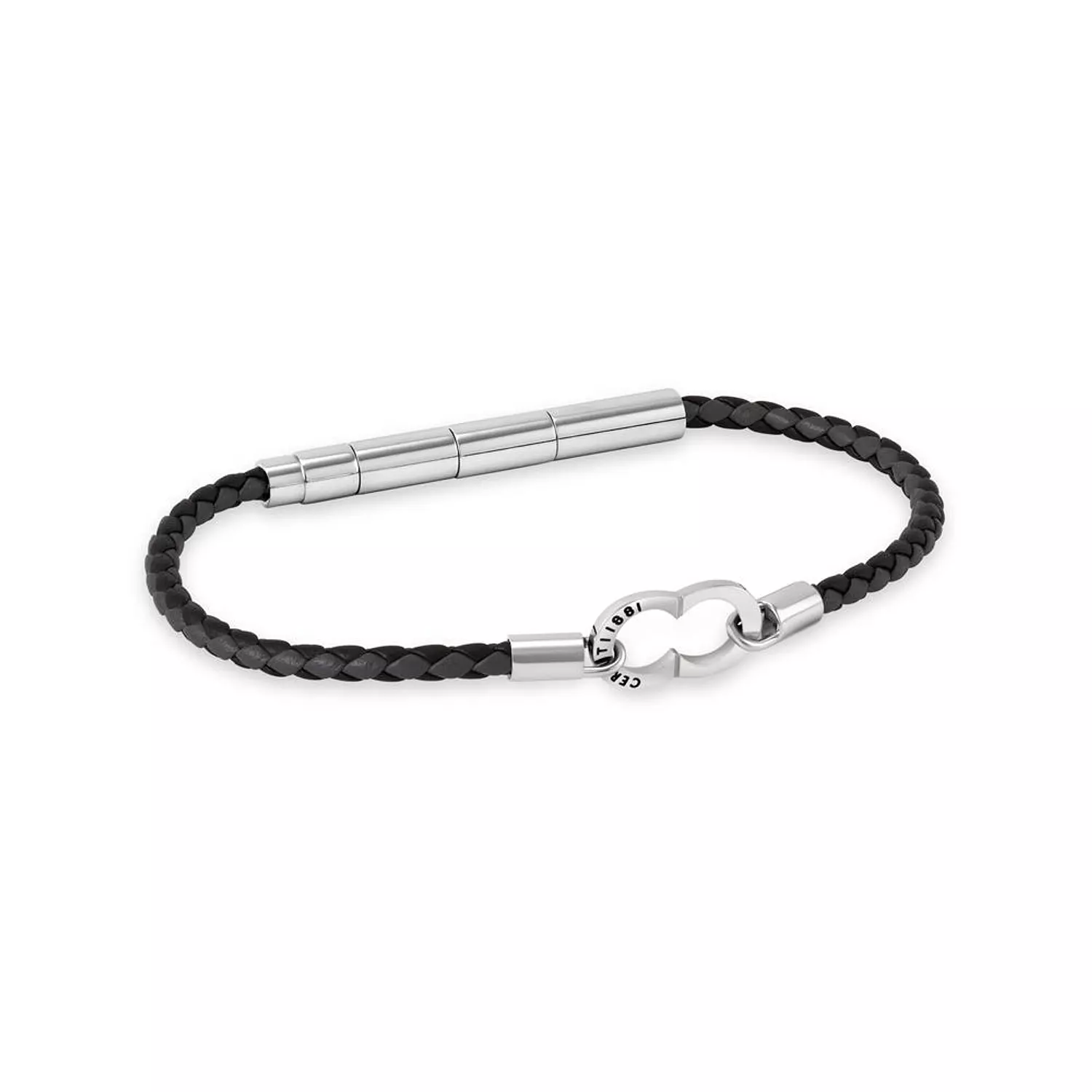 Cerruti 1881 Black Logo Clasp Bracelet CIAGB0015105 2