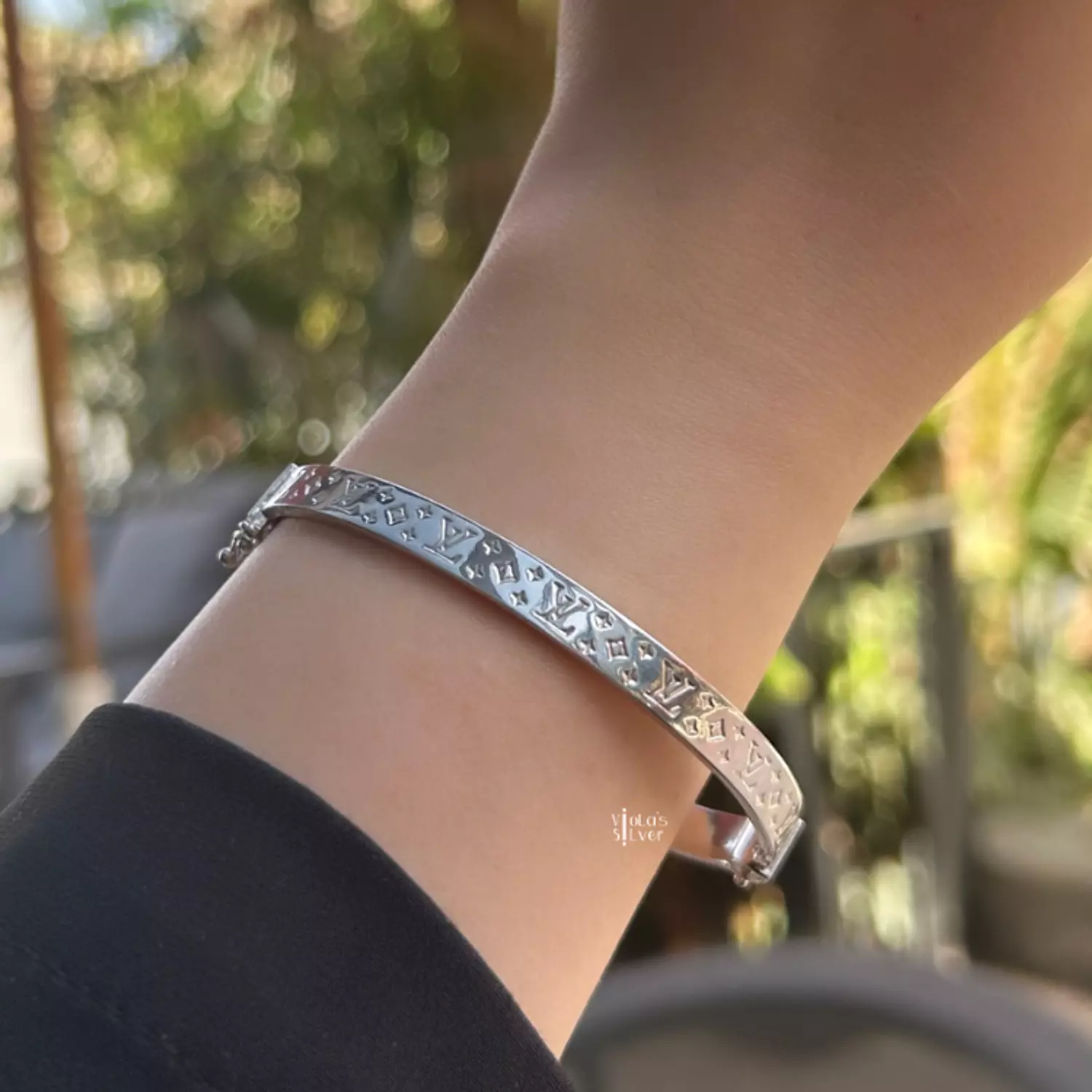 LV Silver Bangle image