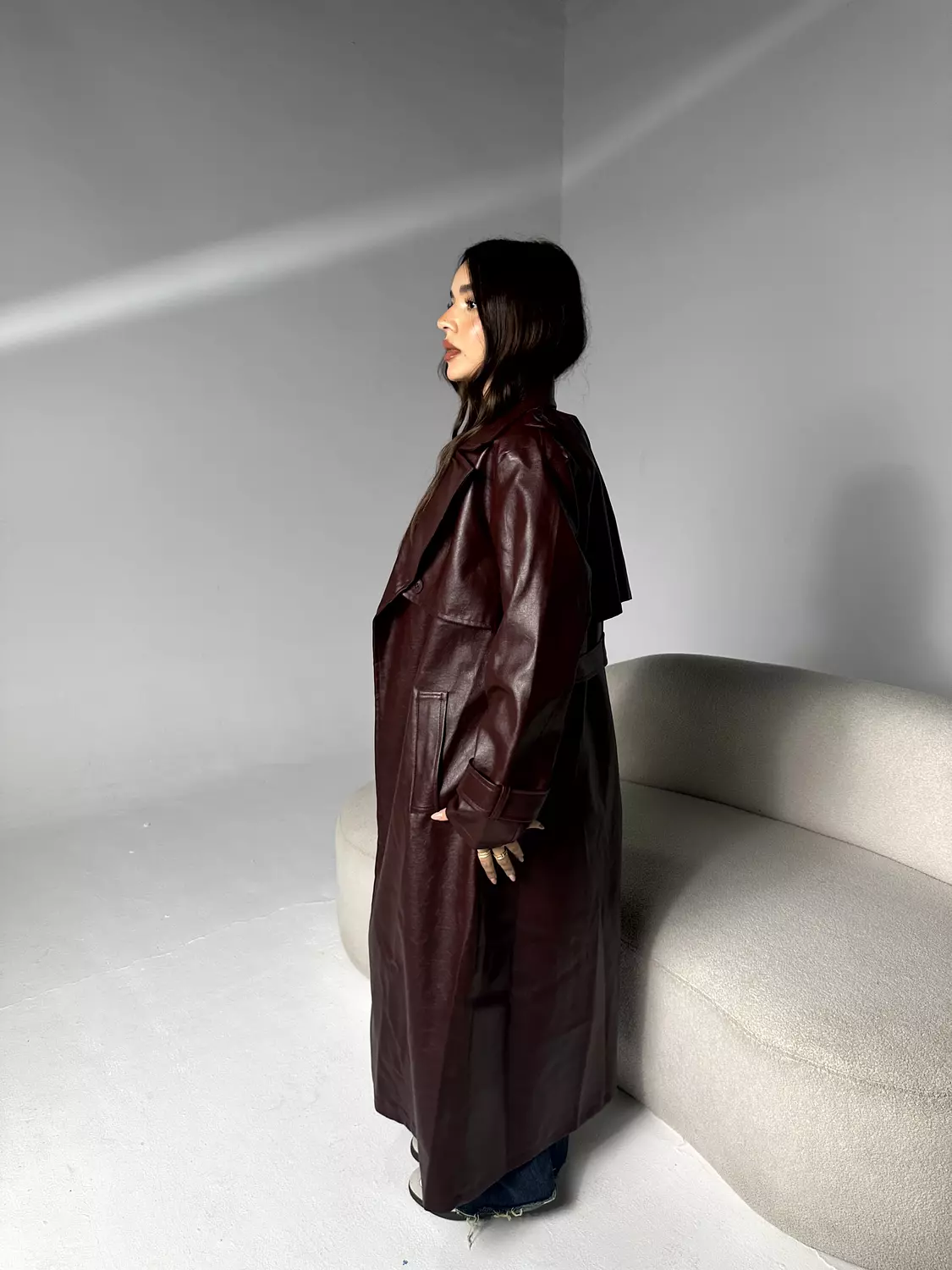 Leather Trench Coat 5