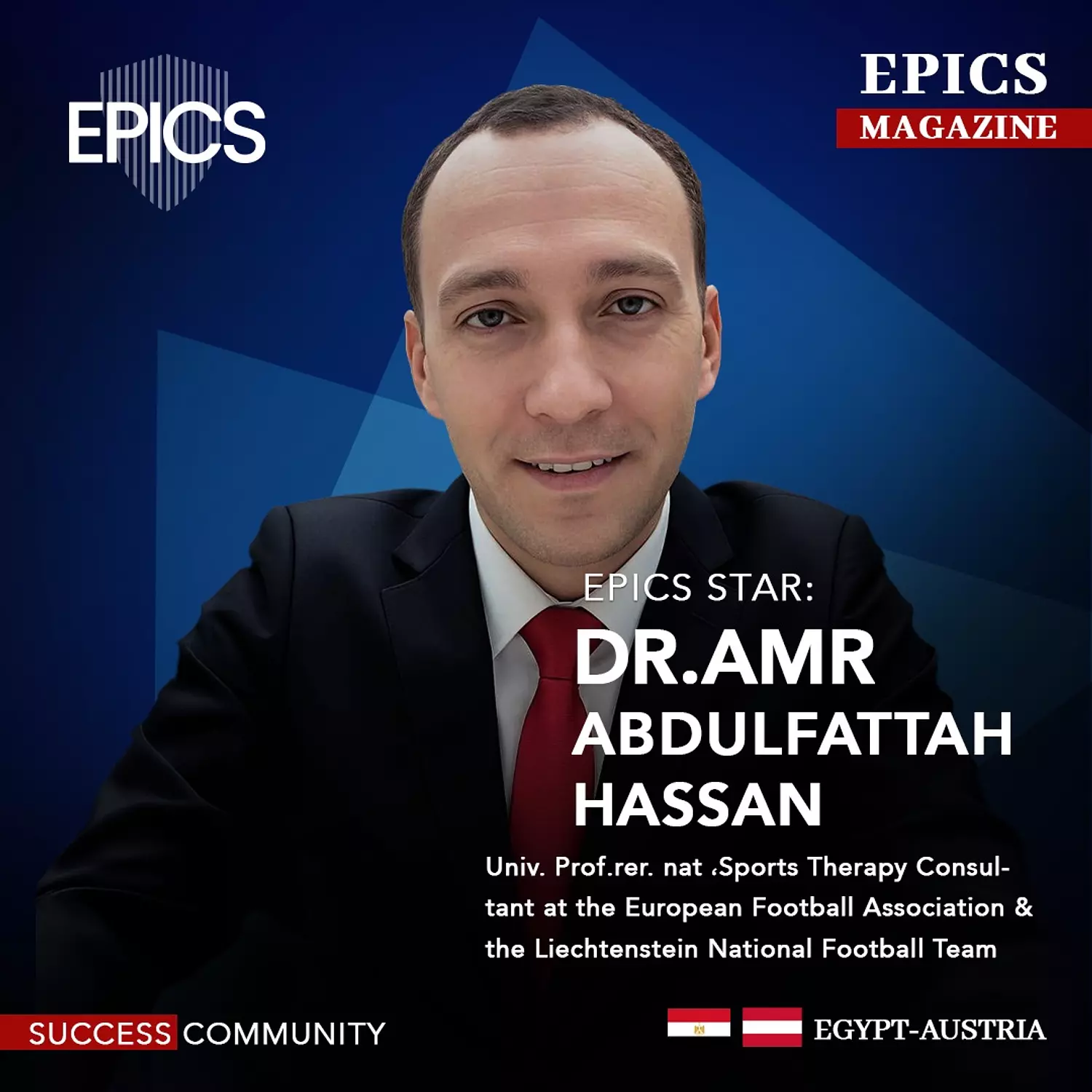 🎖️🌐Prof.Amr Abdulfattah Hassan.(Story)(Dr rer.nat) Professor of Sports Training at Mansoura University Sports Therapy Consultant at the European Football Association Sports Therapy Consultant for the Liechtenstein National Football Team