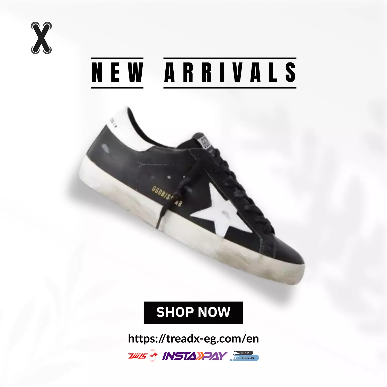 goolden goose Trainers men black image