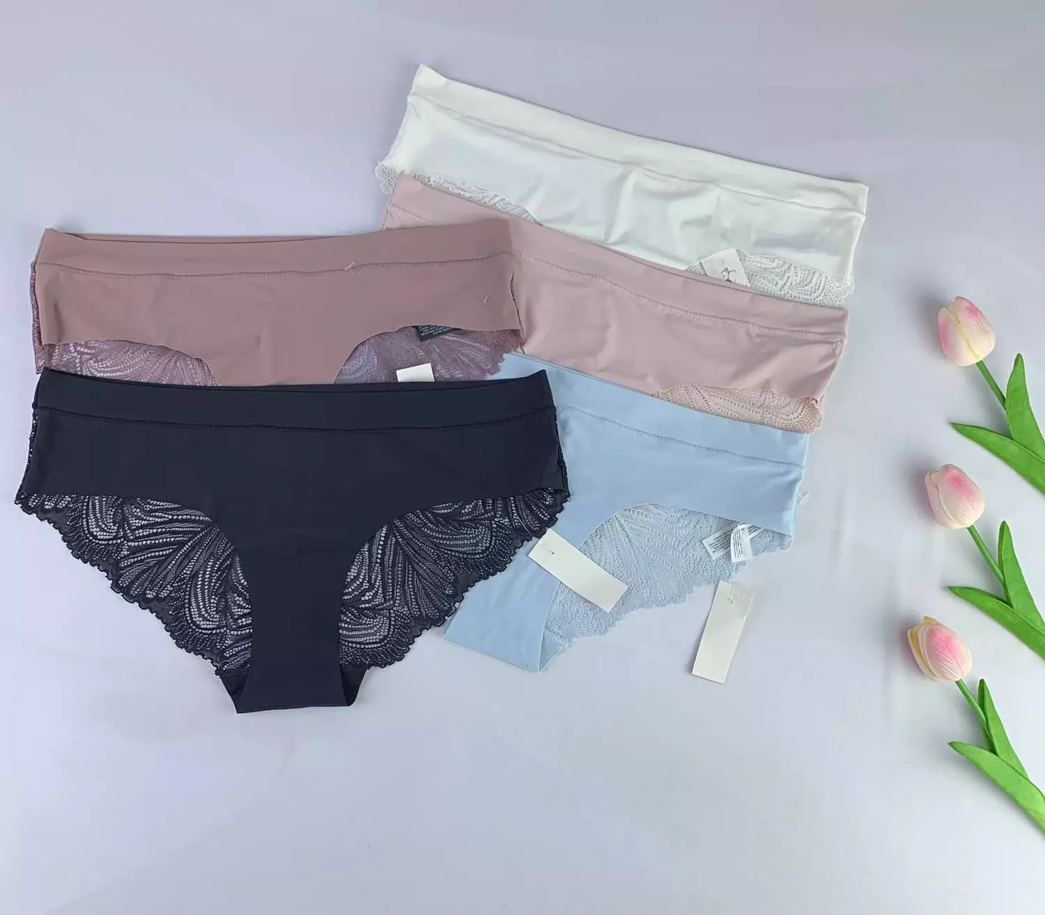 Jersey lingerie panty with lace from primark   