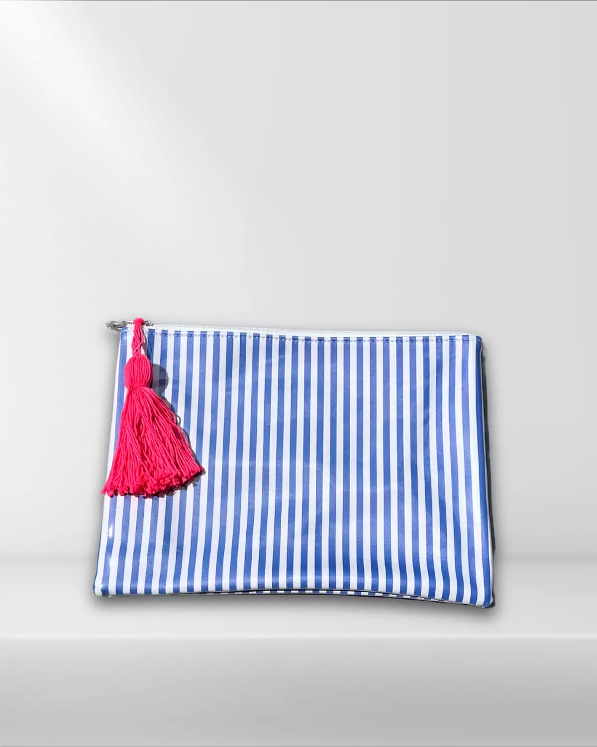 Blue & White Striped image