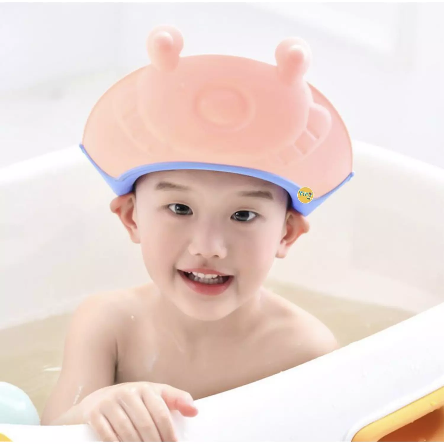 Shower Cap for protect your baby eyes from shampoo image