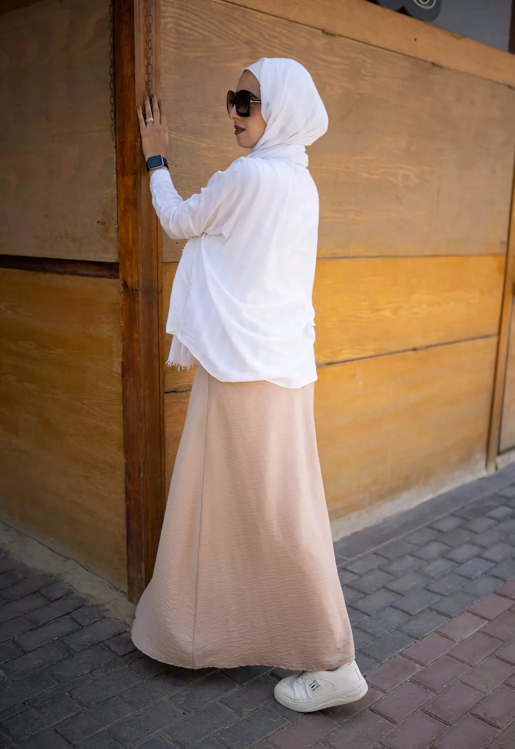 Spanish Linen Beige Skirt 2