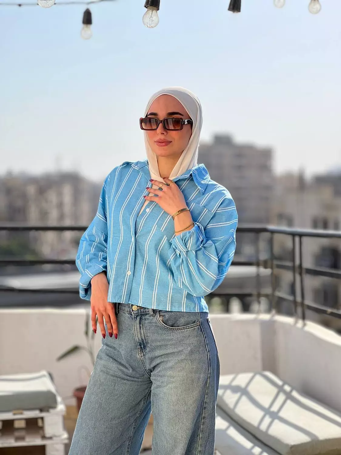 Cropped Striped Shirt  3