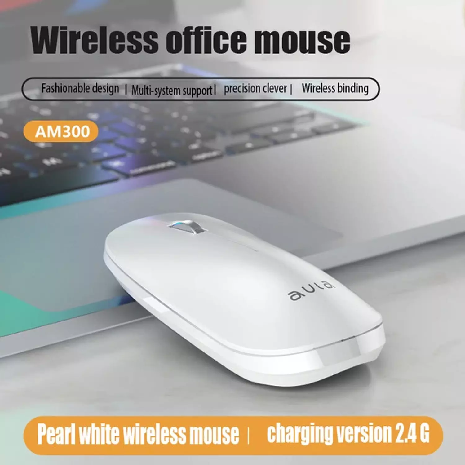 AULA AM300 Wireless Office Mouse – Stylish, Ergonomic, and Reliable 4