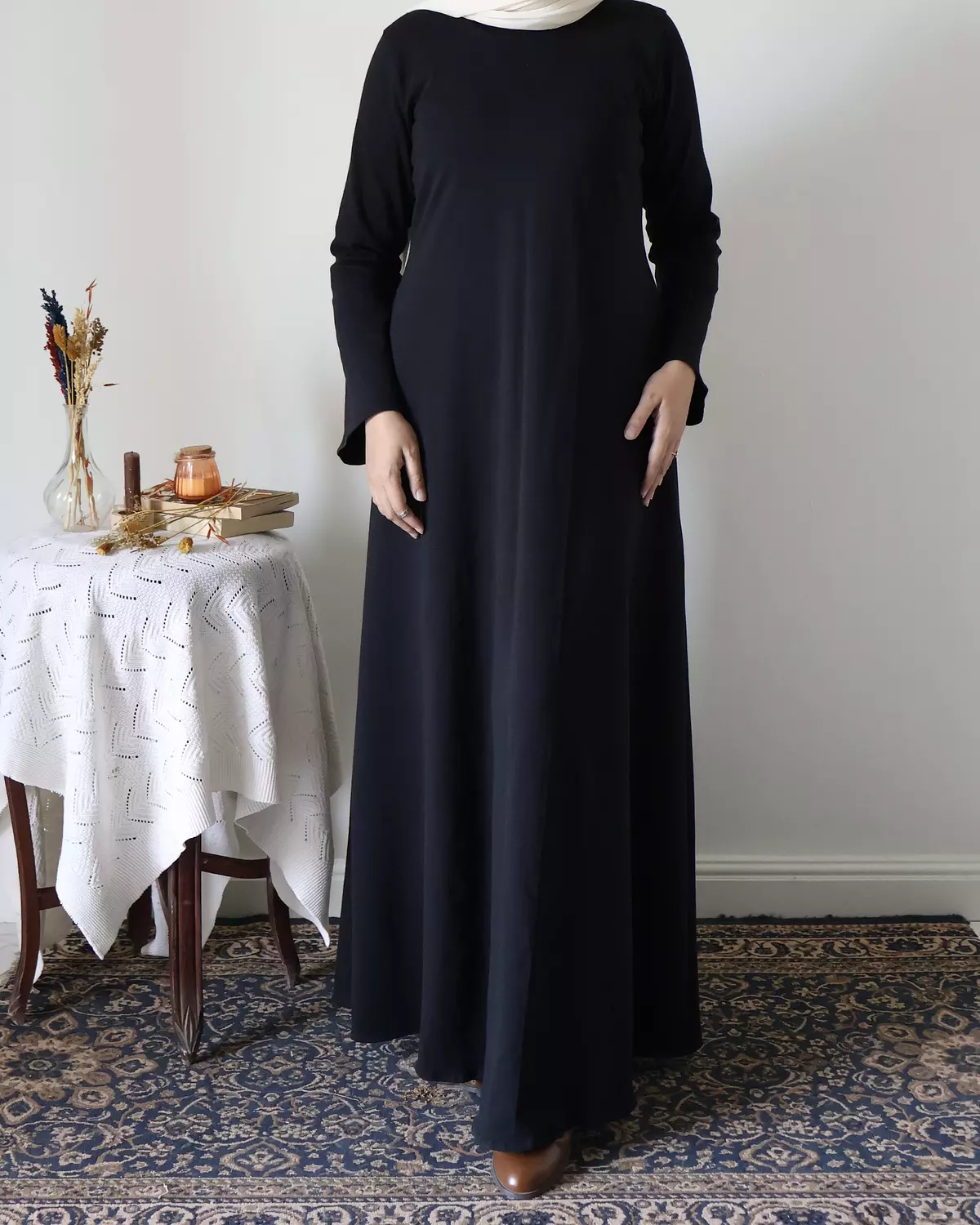 Black Cotton Dress 1