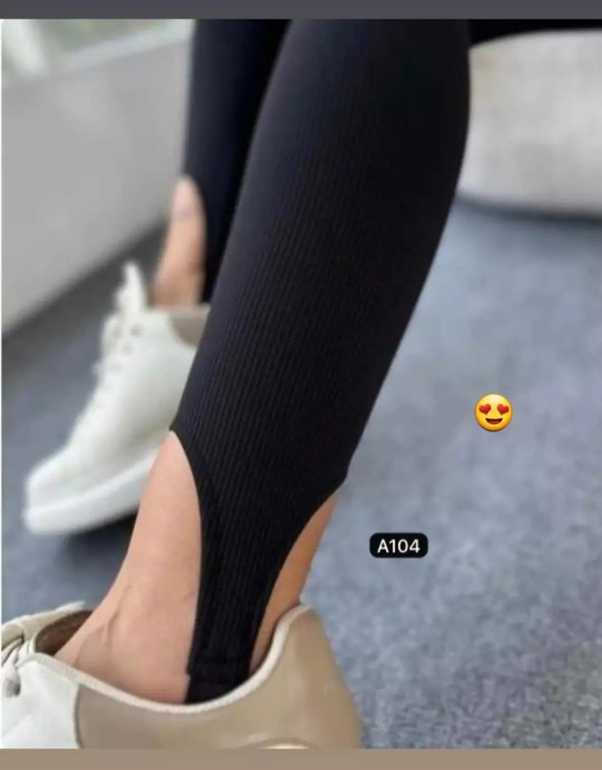 Ribbed Stirrup Ankle Legging  hover image