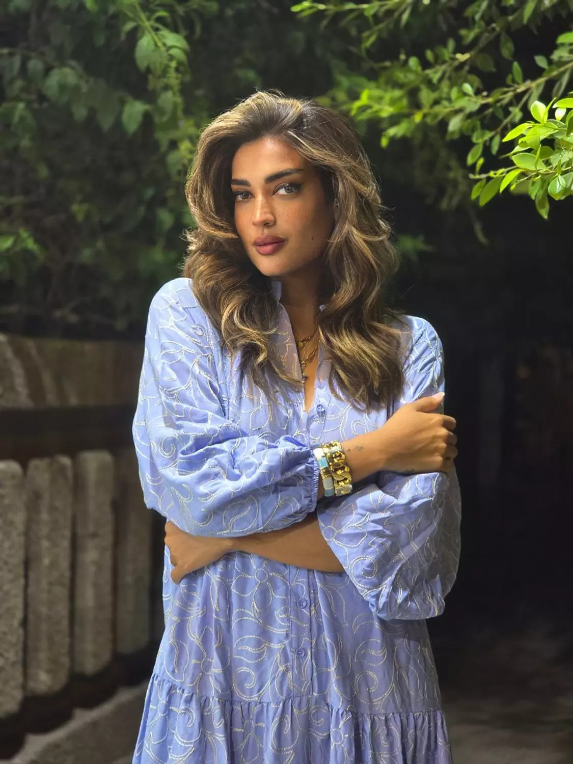 Baby Blue Embroidery Dress 3