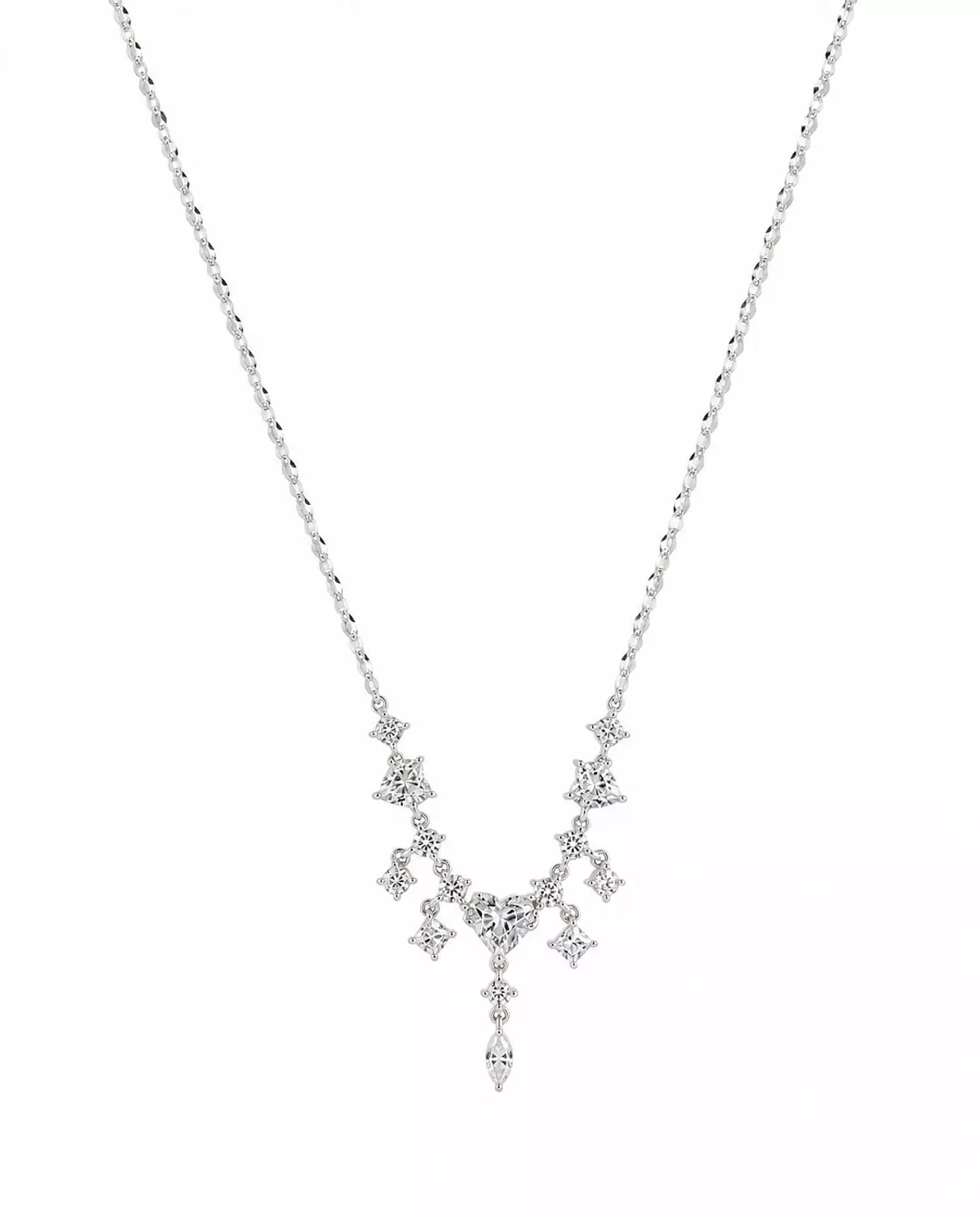Silver Necklace Daimond 1
