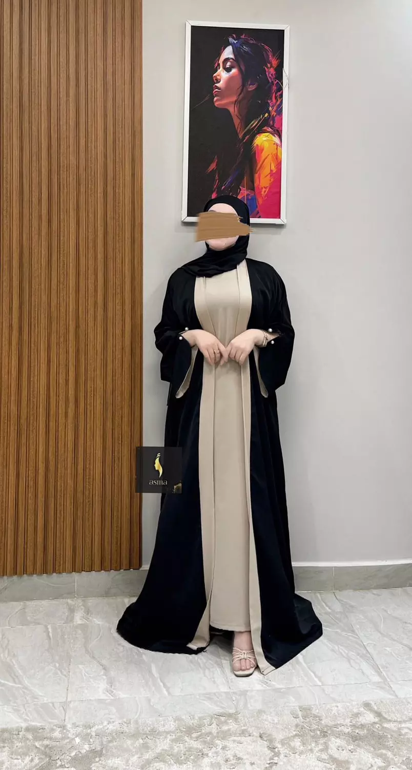 Black Asma Abaya 1