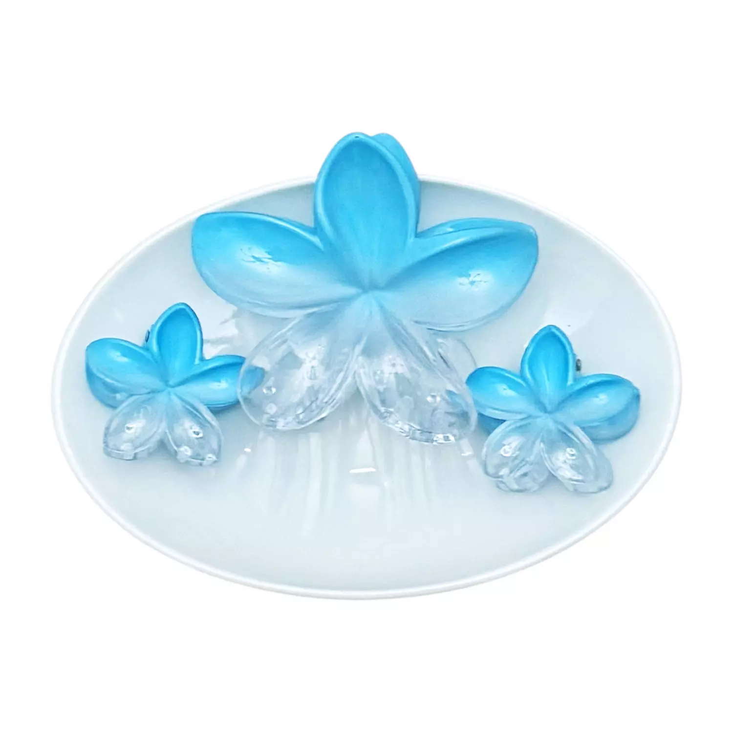 3 Pc Light Blue See-Thru Set image