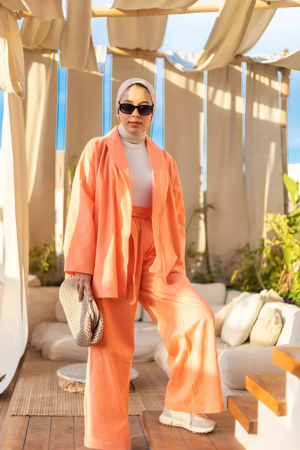 Linen Set - Orange image