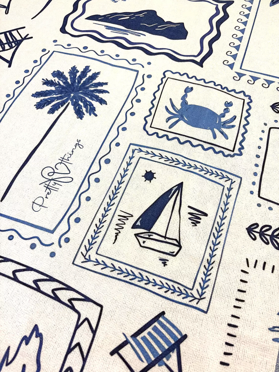 pretty coastal beach towel 2
