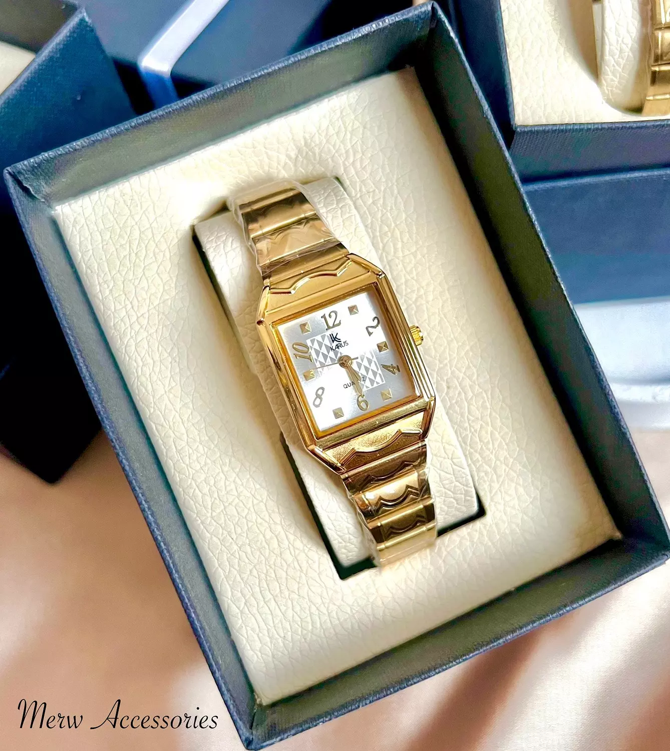 Square white kirus women watch image