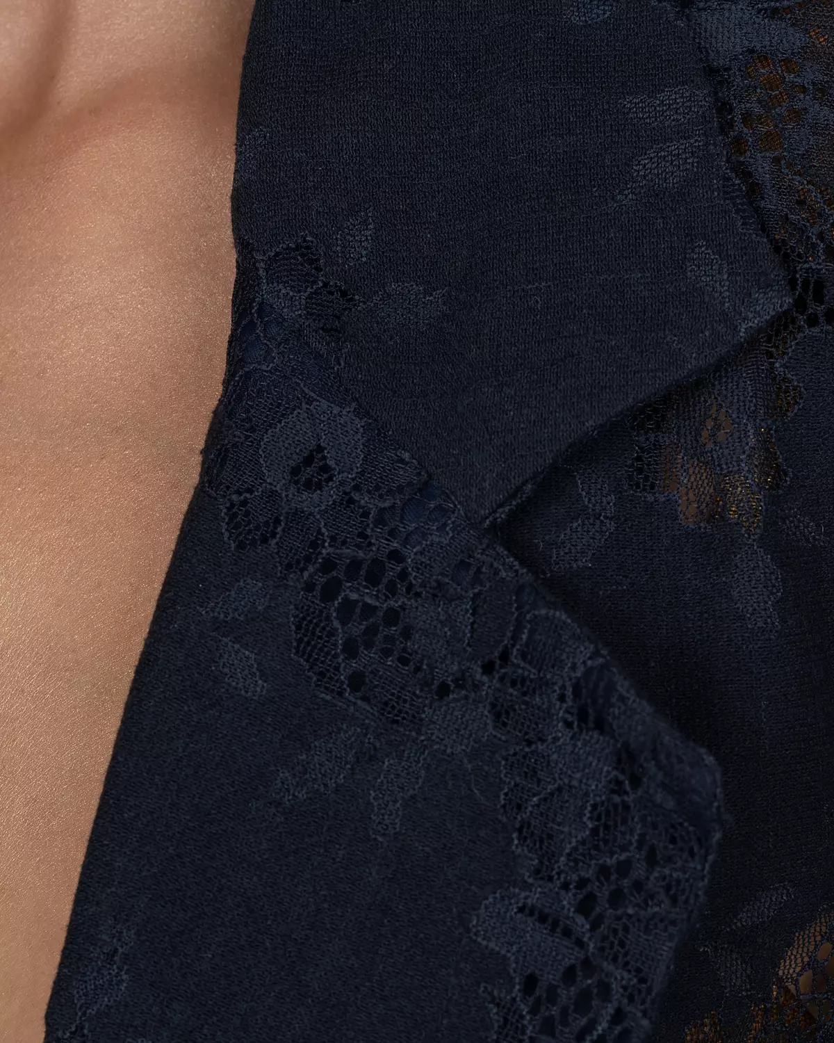 Navy Blue Lace Blazer 6