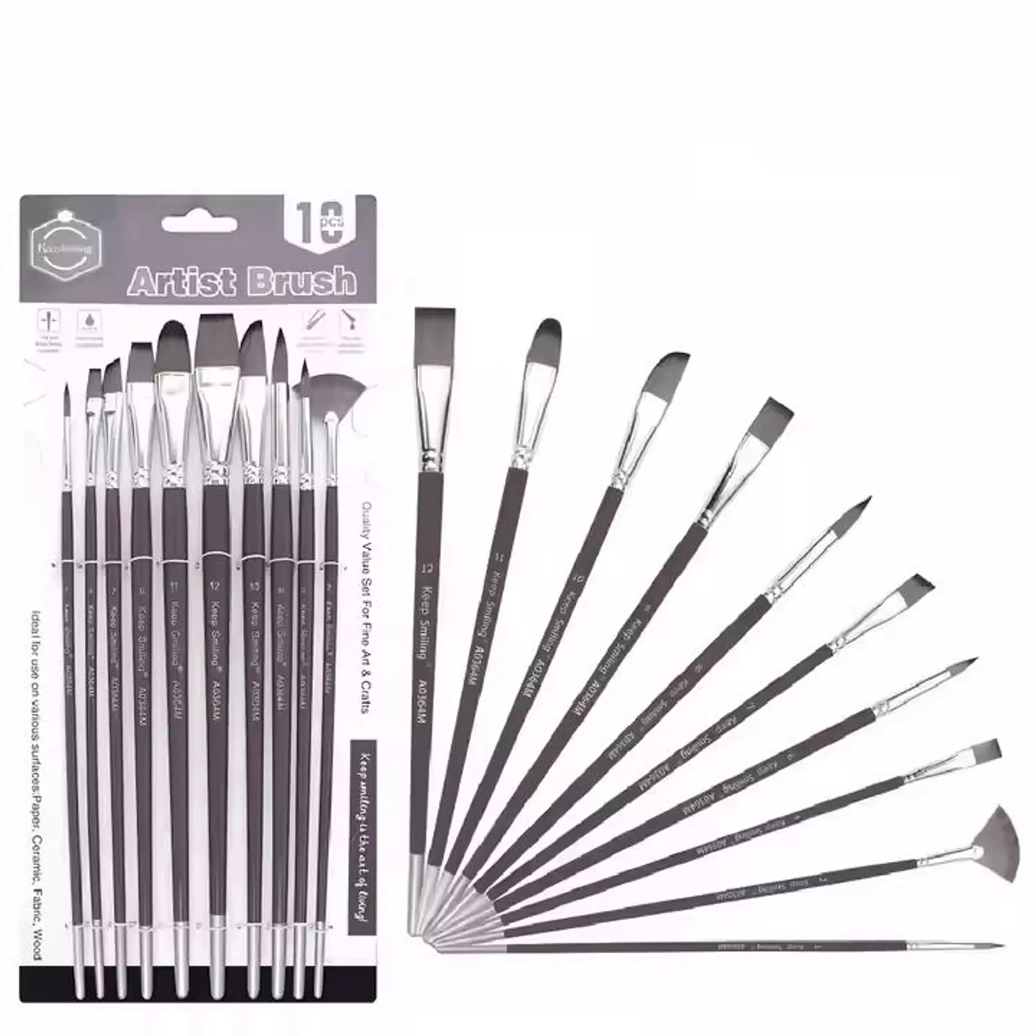 Artist Brush Set (10 pieces) 1