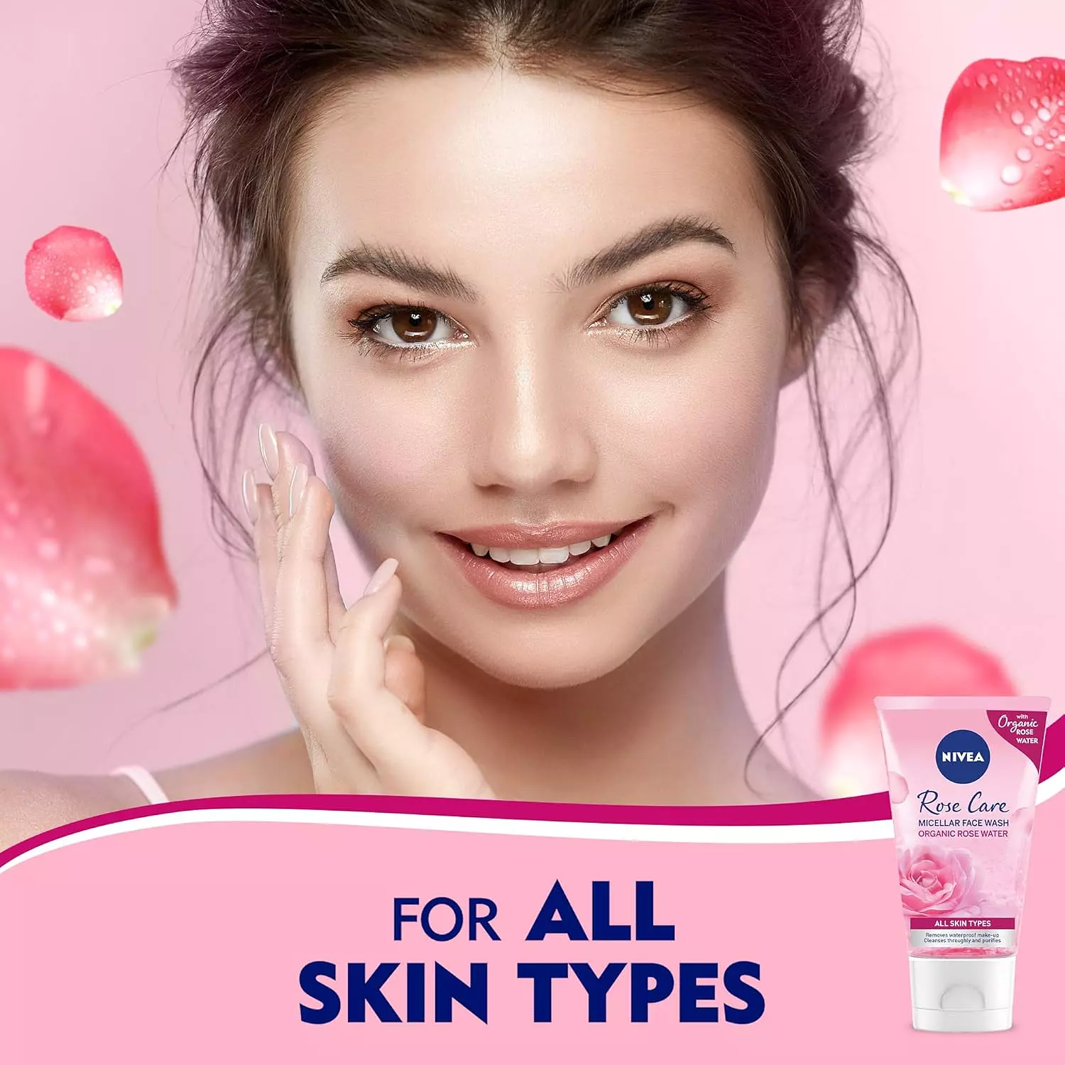 NIVEA MICELLAR FACE WASH ROSE CARE 150 ML 2