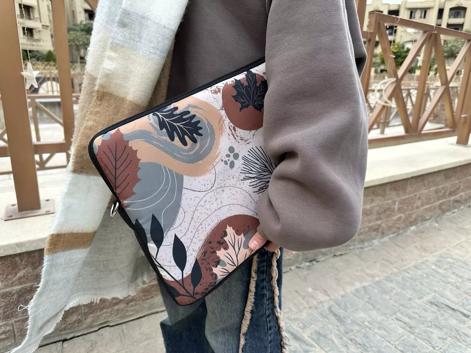 Falling Leaves Laptop Sleeve  2