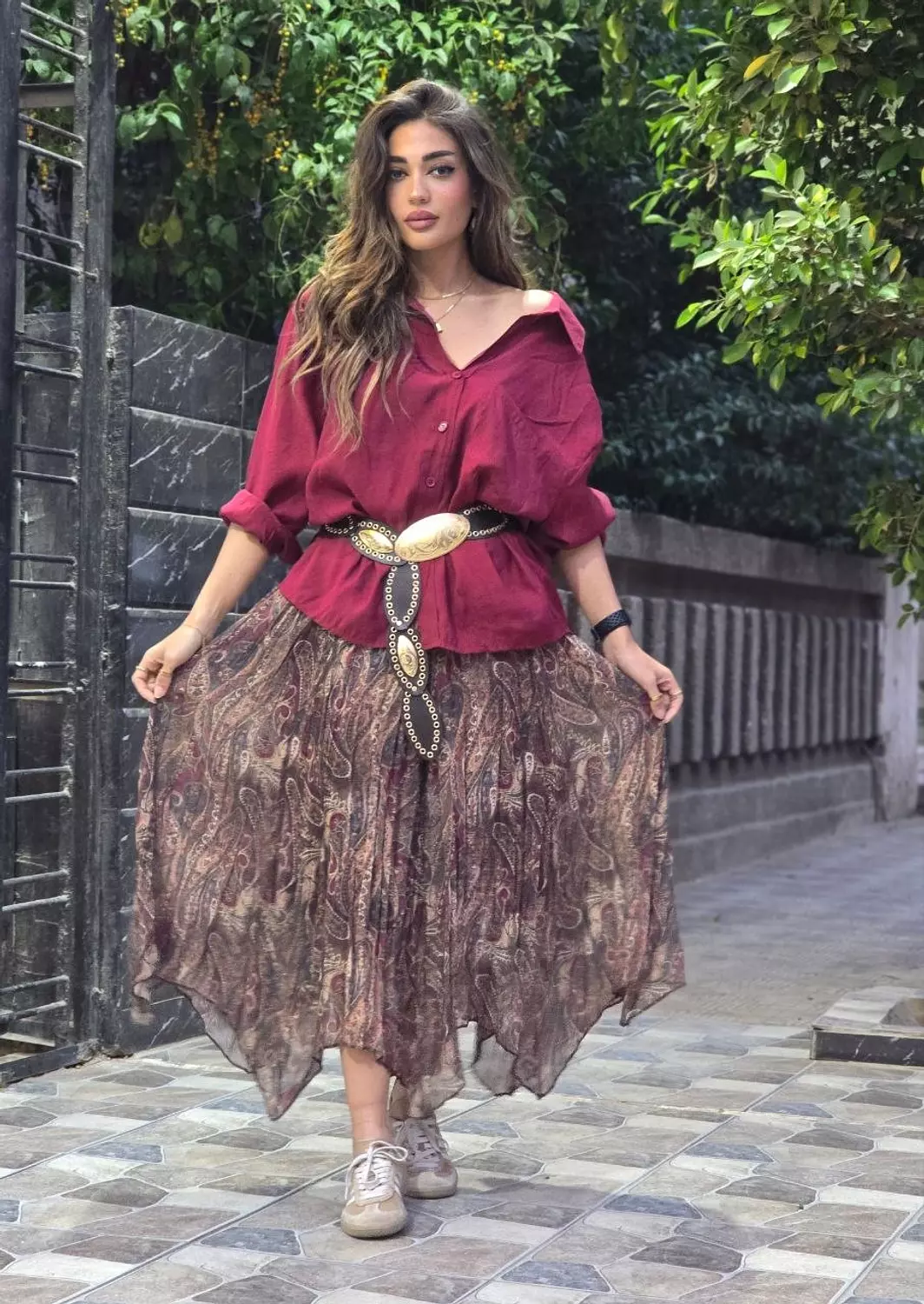 Zigzag boheme skirt hover image