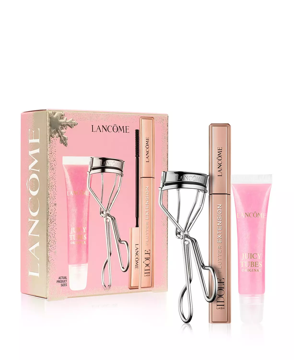Lancôme Lash Idôle Flutter Mascara, Juicy Tube, and Lash Curler Limited-Edition Valentine's Day Makeup Gift Set image