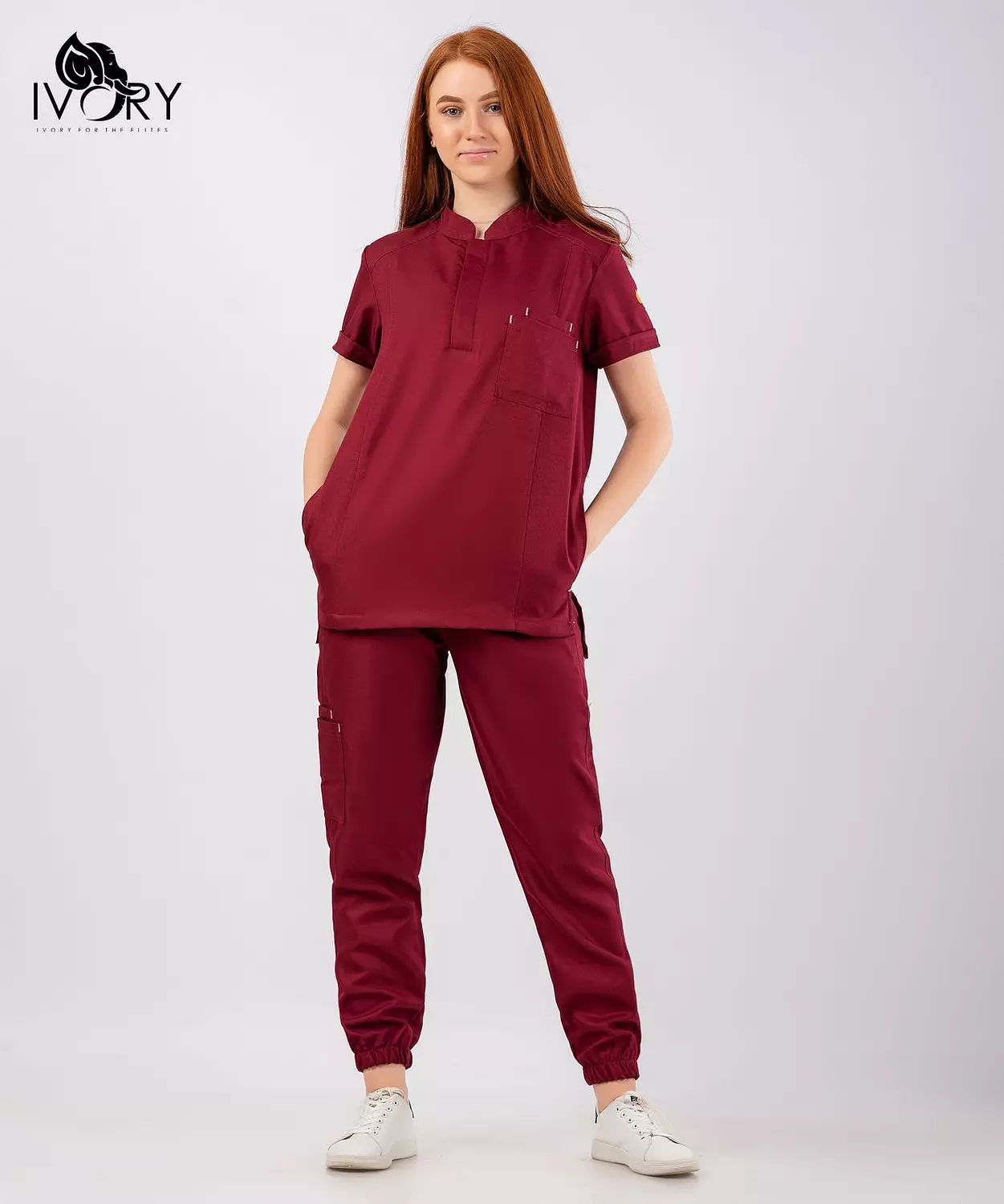 Half Collar Scrub 53