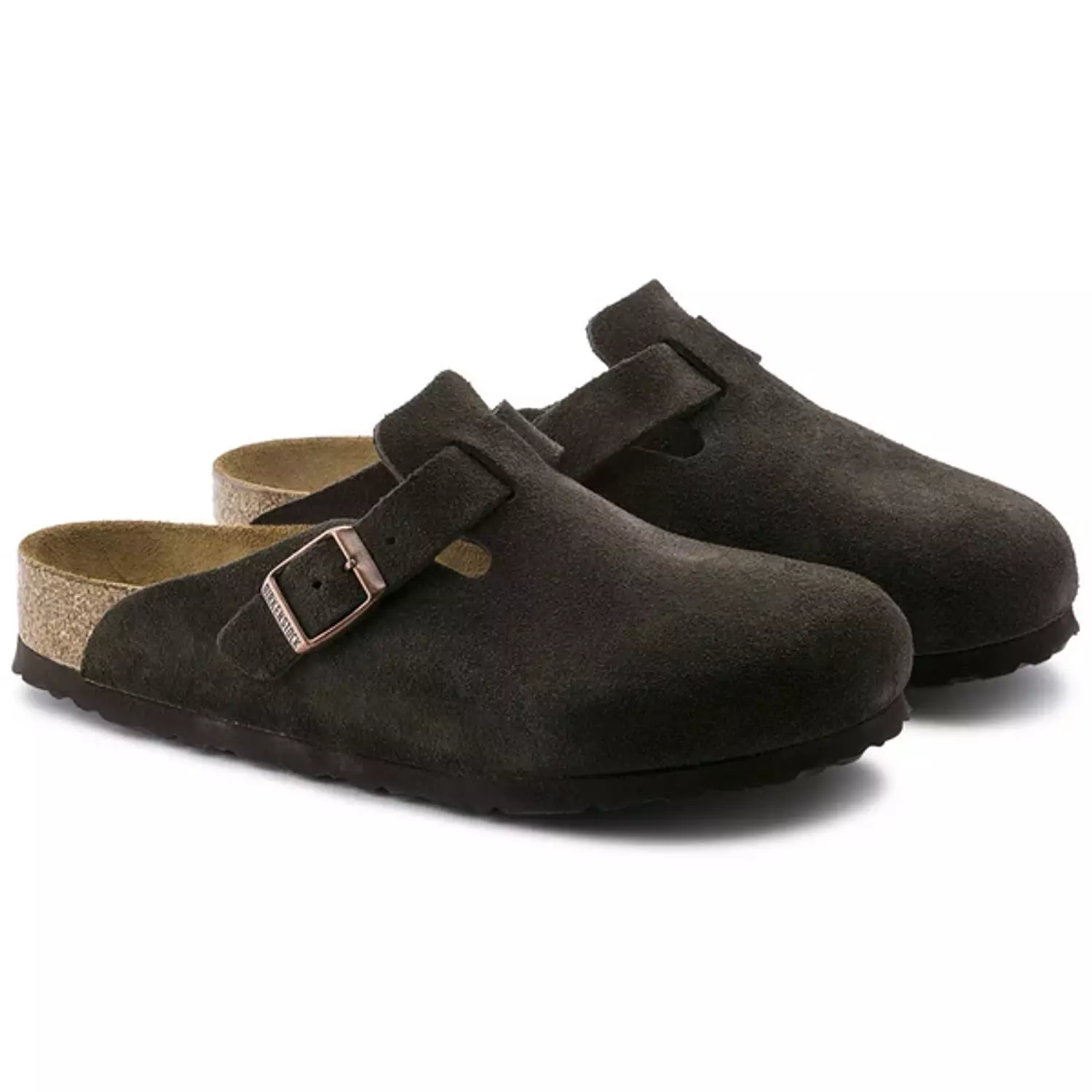 Birkenstock   Boston   Suede   -   Brown 2