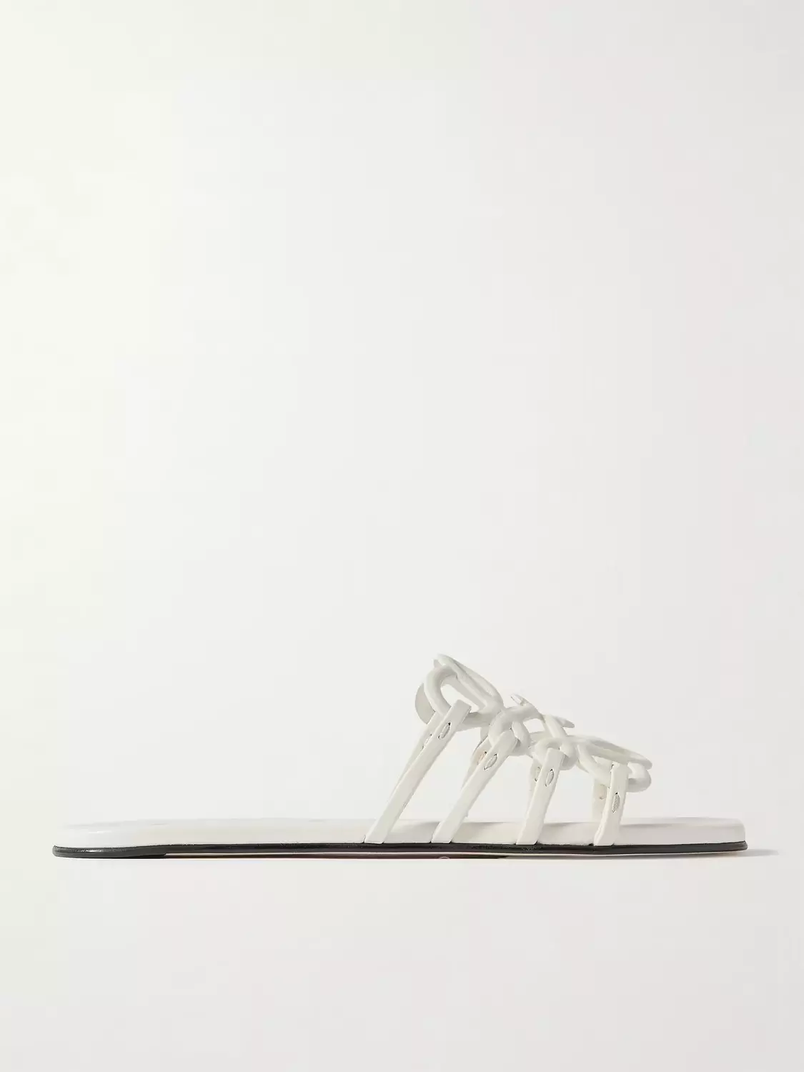 Loewe, Petal Anagram leather slides 5