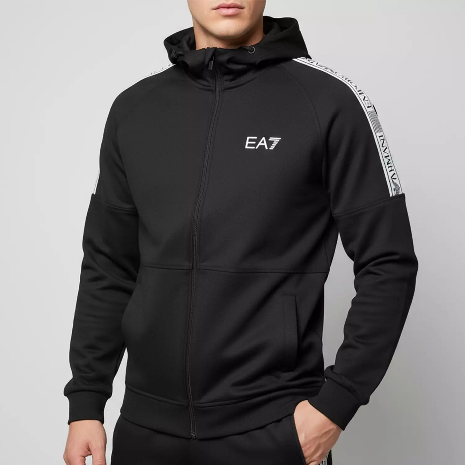 Tracksuit Ea7 sheret abyad Hoodie  3