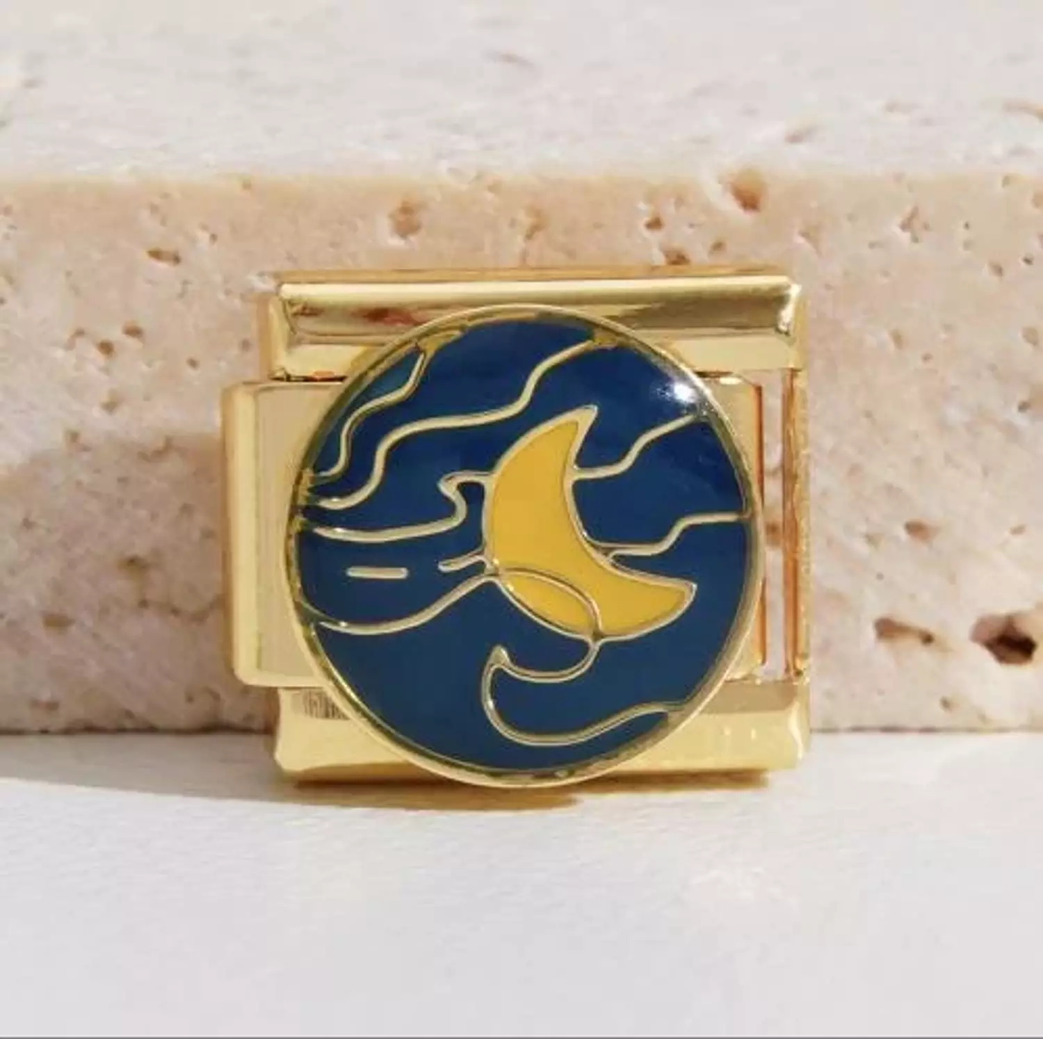 Yellow Crescent charm  image