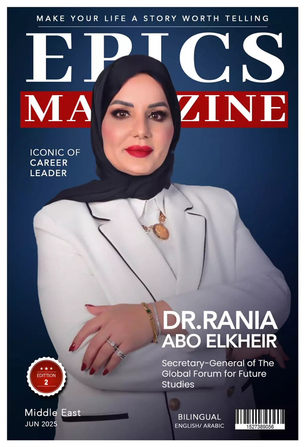 <p>🎖️🌐Dr.Rania Abo Elkheir, (Story) : Secretary-General of The Global Forum for Future Studies.</p>