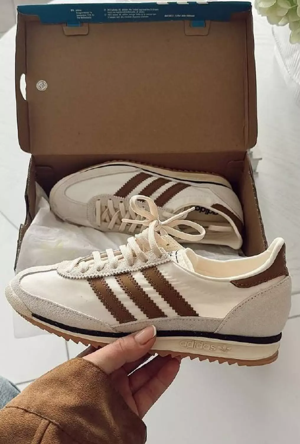 SL 72 OG "Dark Brown/Off White/Semi Impact Orange" sneakers 2