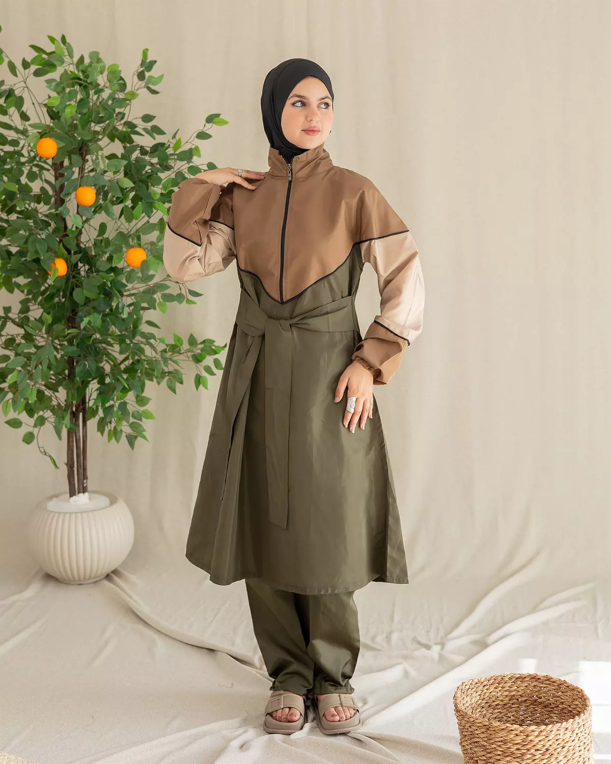 Burkini - Code 104 |  Beige & Café hover image