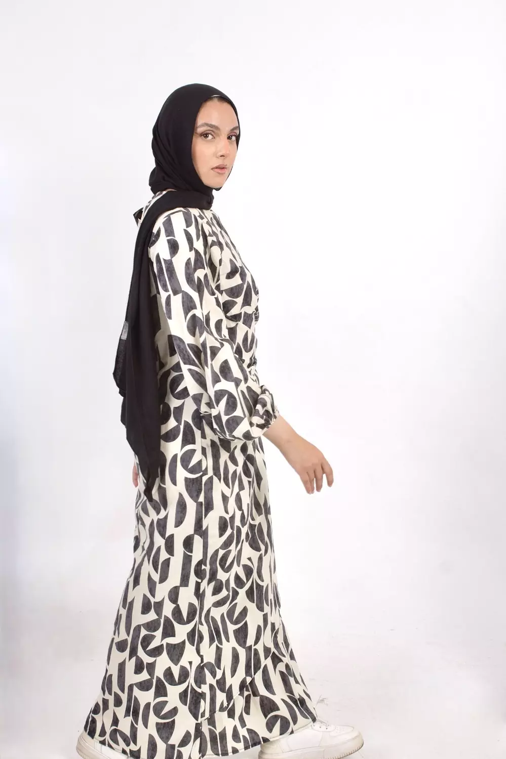 Qamar wrapped dress 2
