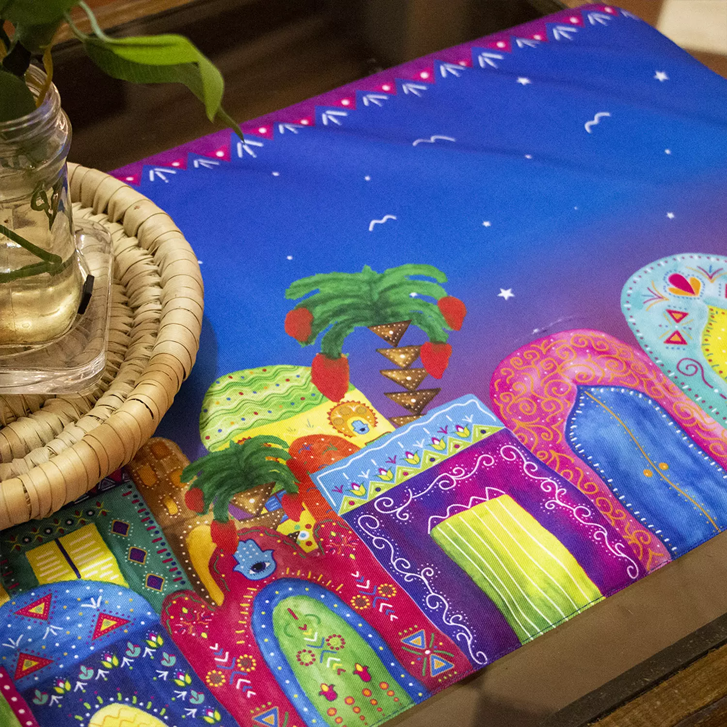 Nubian Houses Table Runner 2