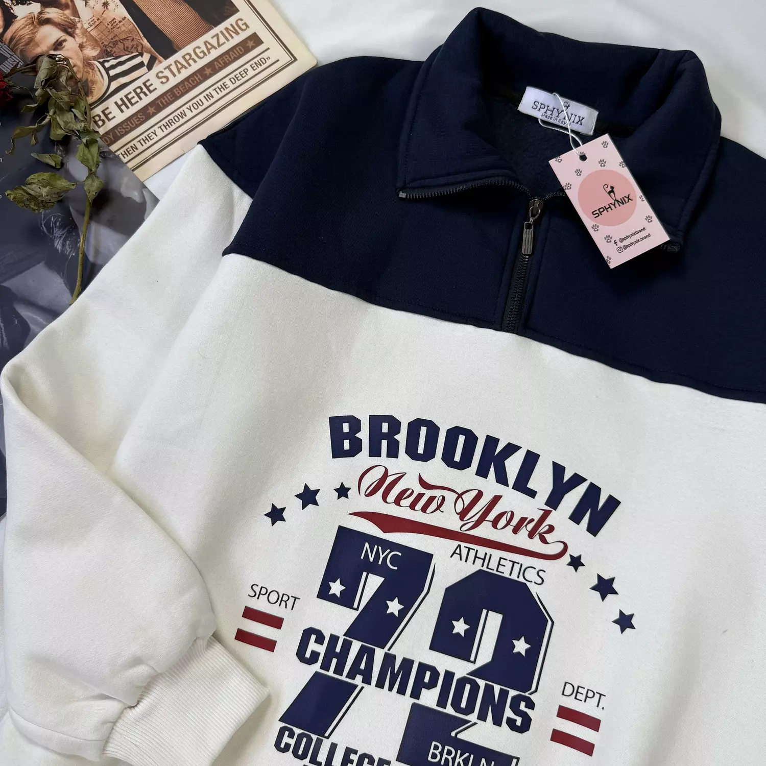 Quarter Zip Up Sweatshirt 5