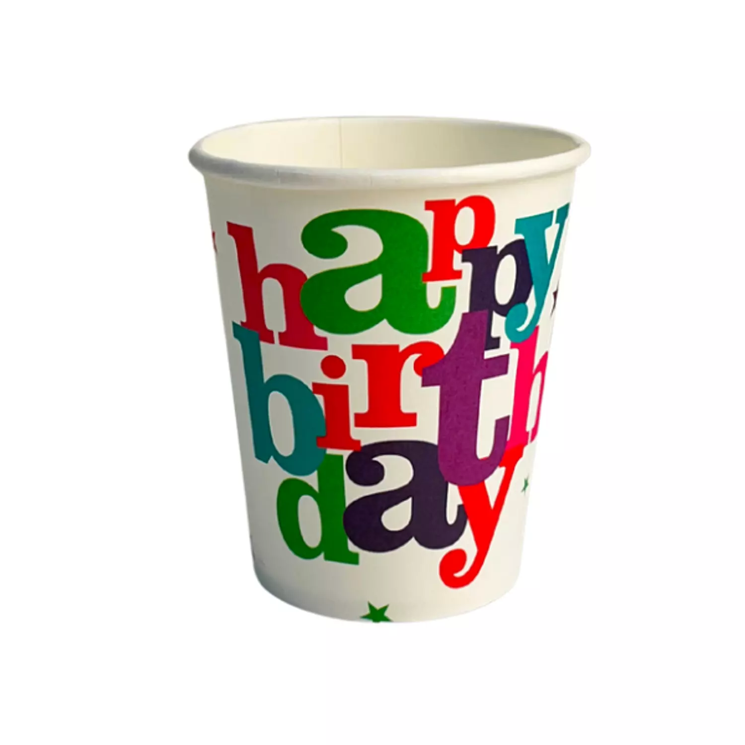 Colored Happy Birthday Paper Cups image