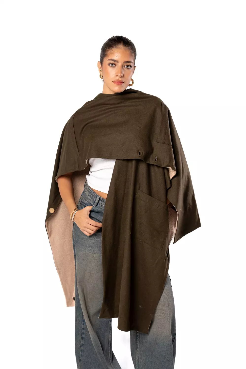 Haven Double Face Poncho 7